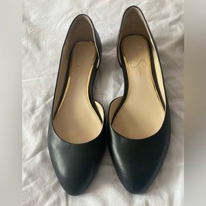 Jessica Simpson leather ballet flats